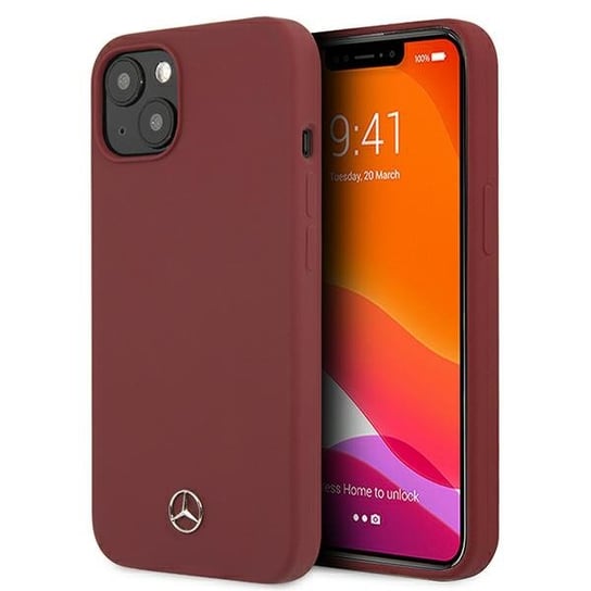 Mercedes MEHCP13MSILRE iPhone 13 6,1" czerwony/red hardcase Silicone Line Mercedes