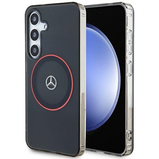 Mercedes Mehms24S23Huork S24 S921 Czarny/Black Hardcase Double Layer W/ Red Magsafe Mercedes