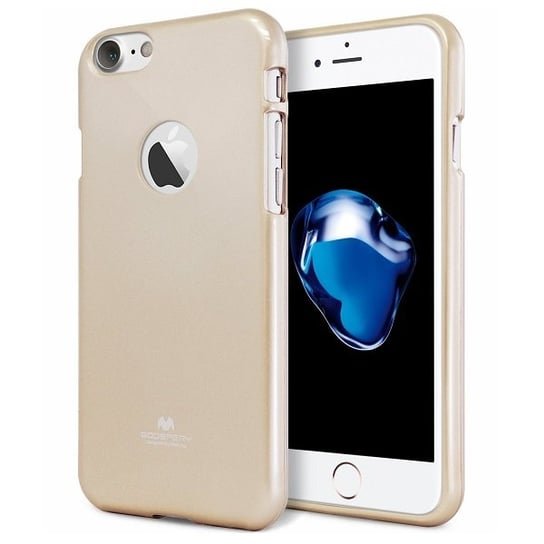 Mercury Jelly Case iPhone X złoty/gold wycięcie/hole Mercury