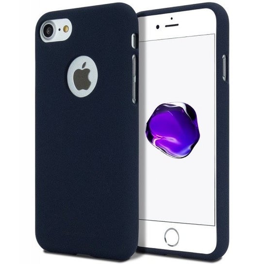 Mercury Soft iPhone X niebieski/midnight blue wycięcie/hole Mercury