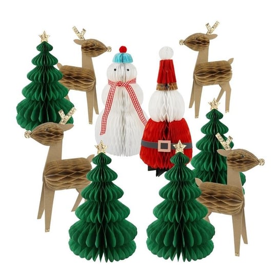 Meri Meri - Zestaw dekoracyjny z bibuły - Christmas Characters Meri Meri
