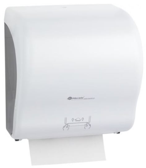 Merida Lux Cut mechaniczny podajnik ręczników papierowych w rolach maxi biały CJB301 Inna marka