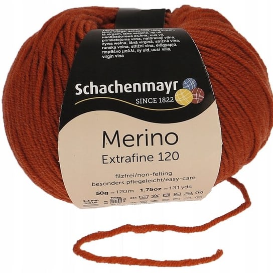 Merino Extrafine 120 Schachenmayr 00115 Cegła Schachenmayr