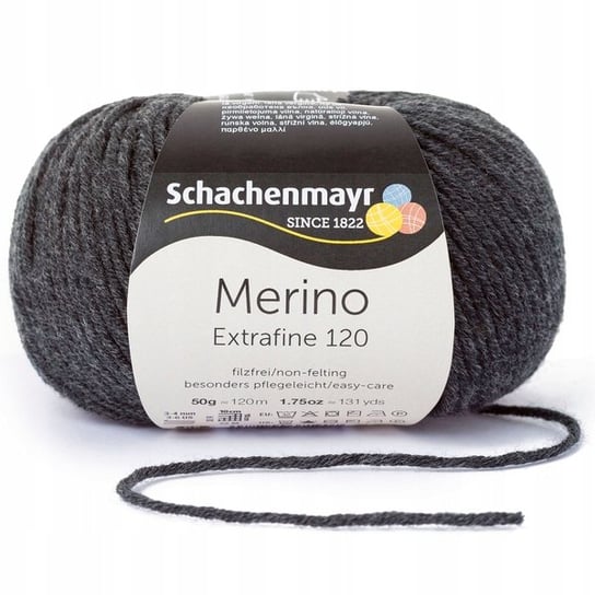 Merino Extrafine 120 Schachenmayr 00198 Antracyt Schachenmayr