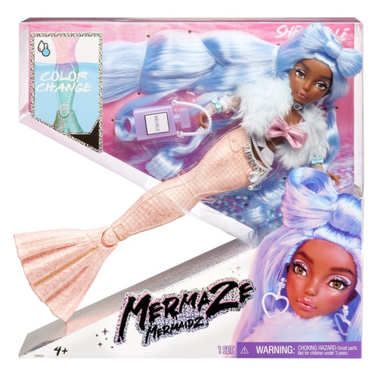 Mermaze Mermaidz™ lalka syrenka zmieniająca kolor, Shellnelle Mermaze Mermaidz
