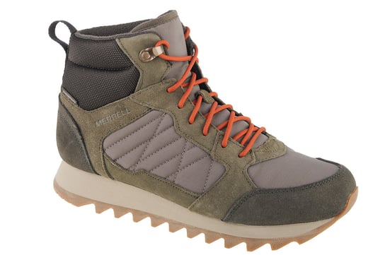 Merrell Alpine Sneaker Mid PLR WP 2 J004291, Męskie, buty trekkingowe, Zielony Merrell