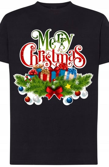 Merry Christmas Świąteczny T-shirt Nadruk Rozm.L Inna marka