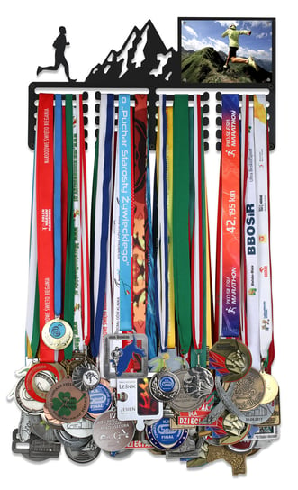 Merxan, Duży wieszak na medale z miejscem na zdjęcie dla biegaczy górskich Merxan