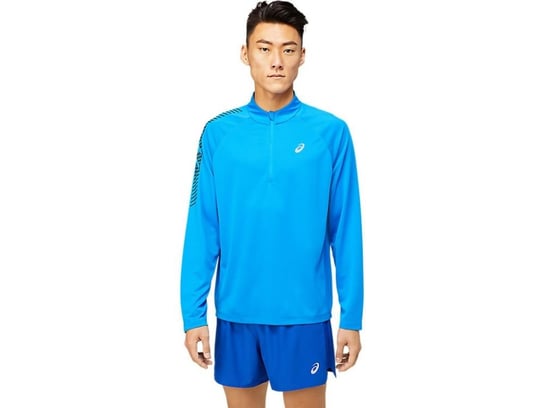 Męska Bluza sportowa Do Biegania Asics Icon Ls 1/2 Zip | Electric Blue / French Blu - Rozmiar Xxl Asics