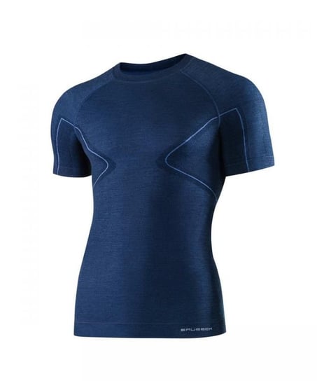 Męska Bluza sportowa Do Biegania Brubeck Active Wool Men'S T-Shirt | Granatowy - Rozmiar L BRUBECK