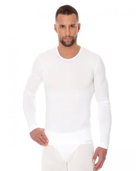Męska Bluza sportowa Do Biegania Brubeck T-Shirt Ls | Biały - Rozmiar Xl BRUBECK