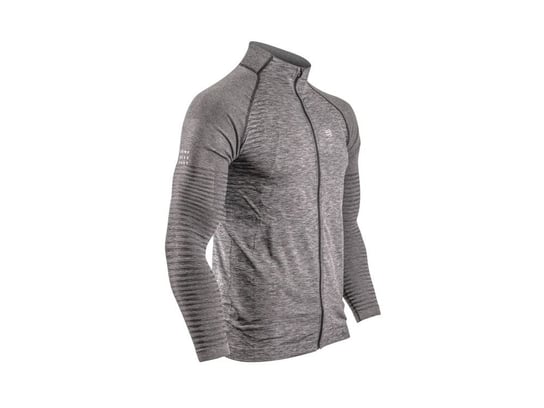 Męska Bluza sportowa Do Biegania Compressport Seamless Zip Sweatshirt | Grey - Rozmiar Xl Compressport