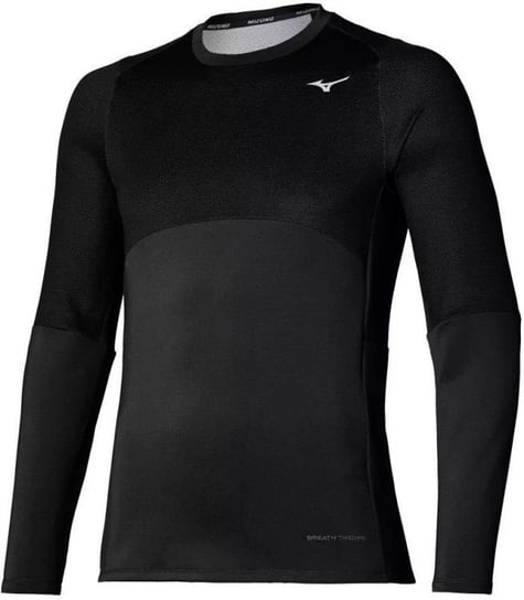 Męska Bluza sportowa Do Biegania Mizuno Muscle Warm Bt Ls | Black - Rozmiar L Mizuno