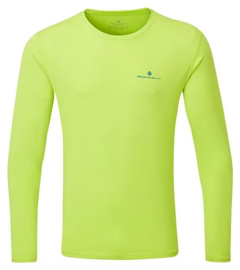 Męska Bluza sportowa Do Biegania Ronhill Men'S Core L/S Tee | Lime / Blue - Rozmiar Xl RONHILL