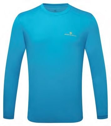 Męska Bluza sportowa Do Biegania Ronhill Men'S Tech L/S Tee | Kingfisher/Sunray Rozmiar L RONHILL