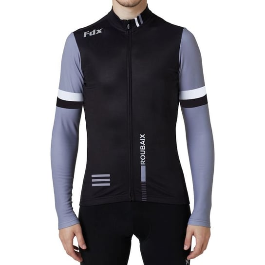 Męska Bluza sportowa Rowerowa Fdx Men'S Limited Roubaix Thermal Jersey | Black/G - Rozmiar Xl FDX
