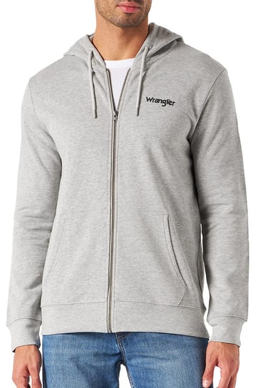 Meska Bluza Wrangler Zip Thru Hoodie Mid Grey Mel W6X3Hyx37-S Inna marka