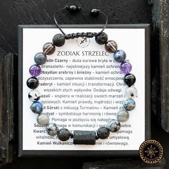 Męska Bransoletka Zodiak dla Strzelca Zodiakalna – Strzelec Znak Zodiaku Sagittarius Dla Mężczyzny OrgonSun.pl