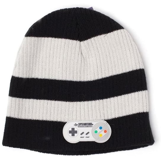 Męska czapka bez mankietów Bioworld Nintendo Snes Controller, czarna, jeden rozmiar Inna marka