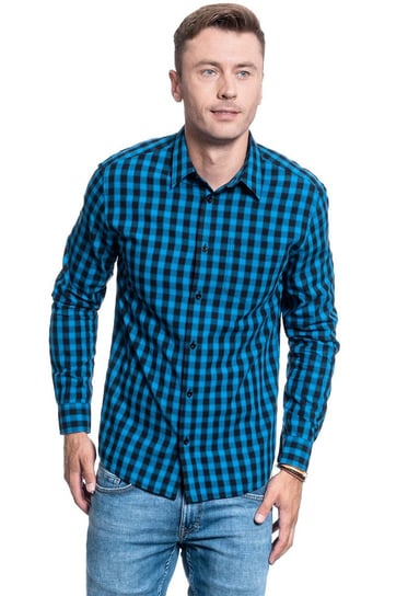 Męska Koszula Wrangler Ls 1 Pkt Shirt Directoire Blue W5A14Mxkl-M Wrangler