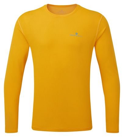 Męska koszulka do biegania Ronhill Core L/S Tee | SUNRAY/KINGFISHER L RONHILL