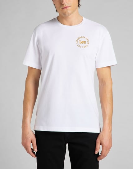 Meska Koszulka Lee Small Chest Logo T White L60Jfq12-M Inna marka