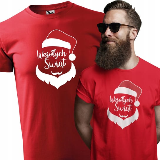Męska koszulka na święta Świąteczna koszulka Prezent Mikołaj dla Niego 3XL Inna marka