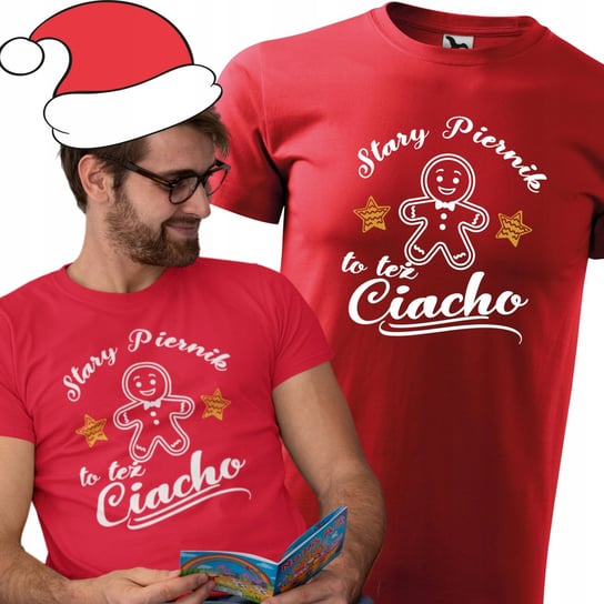 Męska koszulka na święta Świąteczna koszulka Prezent Mikołaj dla Niego 3XL Inna marka