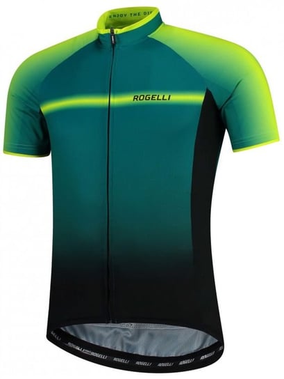 Męska koszulka rowerowa Rogelli DEX Jersey | BLACK/BLUE/FLUOR M Rogelli