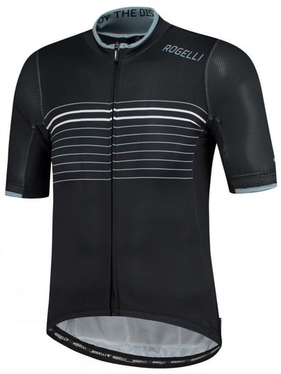 Męska koszulka rowerowa Rogelli Kalon SS Jersey | BLACK/WHITE XXL Rogelli