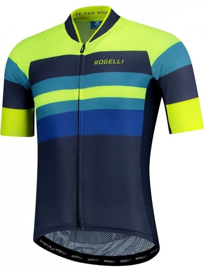 Męska koszulka rowerowa Rogelli Peak Jersey | BLUE/FLUOR XL Rogelli