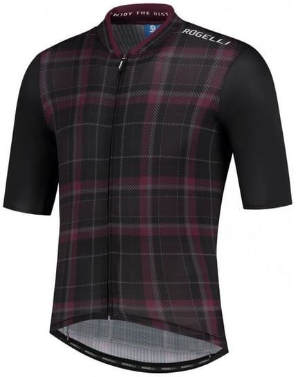 Męska koszulka rowerowa Rogelli Style Jersey SS | BLACK/BORDEAUX XXL Rogelli