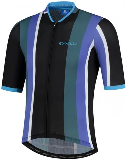 Męska koszulka rowerowa Rogelli Vintage Jersey SS | BLACK/GREEN/BLUE XXL Rogelli