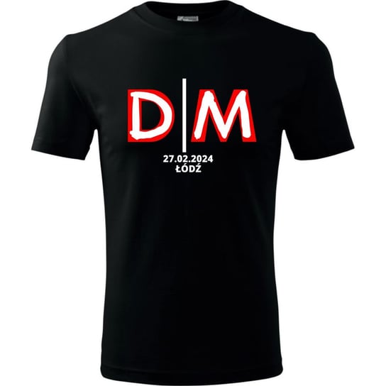 Męska koszulka roz. 3XL, Depeche Mode DM Memento Mori, World Tour 2024, koncert Łódź Atlas Arena 27 lutego, nadruk jak okładka płata CD nowa - kolor czarny t-shirt, NEW_DM_10 TopKoszulki.pl