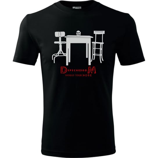 Męska koszulka roz. 4XL, Depeche Mode DM Memento Mori, World Tour 2024, nadruk jak okładka płata CD nowa - kolor czarny t-shirt, DM_2024_06 TopKoszulki.pl