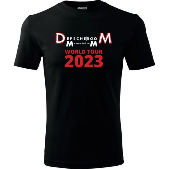 Męska koszulka roz. L, Depeche Mode DM Memento Mori, World Tour, nadruk jak okładka płata CD 2023 nowa - kolor czarny t-shirt, TopKoszulki.pl® TopKoszulki