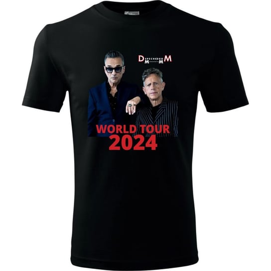 Męska koszulka roz. M, Depeche Mode DM Memento Mori,  World Tour 2024, nadruk jak okładka płata CD nowa - kolor czarny t-shirt, DM_2024_04 TopKoszulki.pl