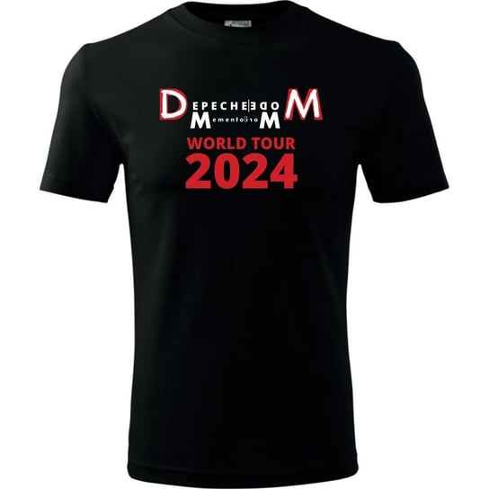 Męska koszulka roz. M, Depeche Mode DM Memento Mori,  World Tour 2024, nadruk jak okładka płata CD nowa - kolor czarny t-shirt, DM_2024_05 TopKoszulki.pl
