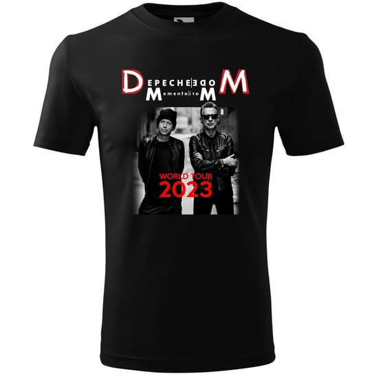 Męska koszulka roz. XL, Depeche Mode DM Memento Mori, nadruk jak okładka płata CD 2023 World Tour - kolor czarny t-shirt, TopKoszulki.pl® TopKoszulki.pl