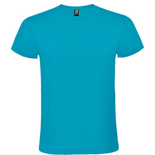 Męska koszulka T-shirt 100% miękka bawełna turkusowa roz. XL M&C