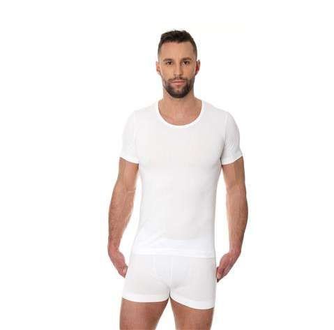 Męska koszulka termoaktywna Brubeck T-Shirt SS Comfort Cotton | White L BRUBECK