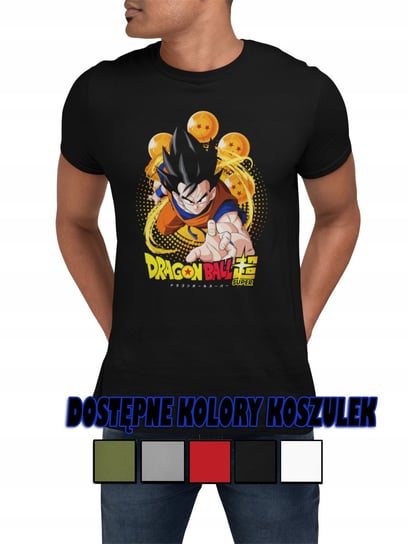 MĘSKA KOSZULKA Z NADRUKIEM PREZENT DLA NIEGO DRAGON BALL GOKU ANIME - 3XL Inna marka