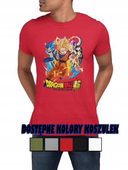 Męska Koszulka Z Nadrukiem Prezent Dla Niego Dragon Ball Goku Vegeta - M Inna marka