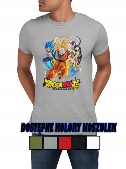 Męska Koszulka Z Nadrukiem Prezent Dla Niego Dragon Ball Goku Vegeta - Xs Inna marka