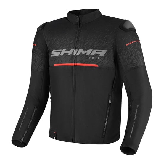 Męska Kurtka Motocyklowa Shima Drift Men , Kolor Czarny/Czerwony, Rozmiar 2Xl SHIMA