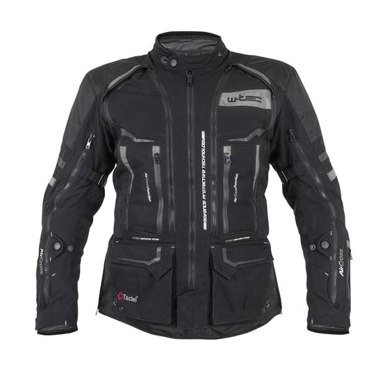 Męska kurtka motocyklowa W-TEC Aircross, Czarno-szary, 3XL W-TEC