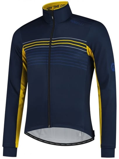 Męska Kurtka Rowerowa Rogelli Kalon Cycling Winterjacket | Blue/Yellow - Rozmiar M Rogelli