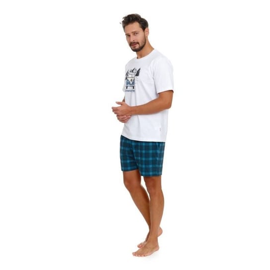 Męska piżama  ze spodenkami w kratkę Doctor Nap -XL Inna marka
