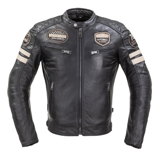 Męska skórzana kurtka motocyklowa W-TEC Milano, Brown, L W-TEC