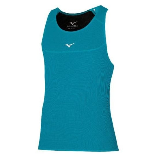 Męski bezrękawnik do biegania Mizuno DryAeroFlow Tank | ALGIERS BLUE - Rozmiar XL Mizuno